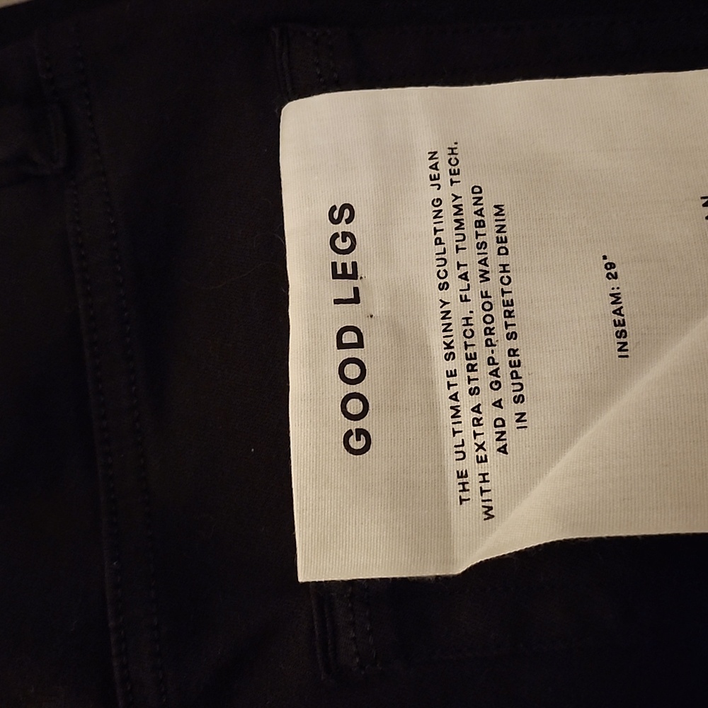NWT GOOD AMERICAN BLACK GOOD LEGS SKINNY JEANS 4 27 - Picture 6 of 8